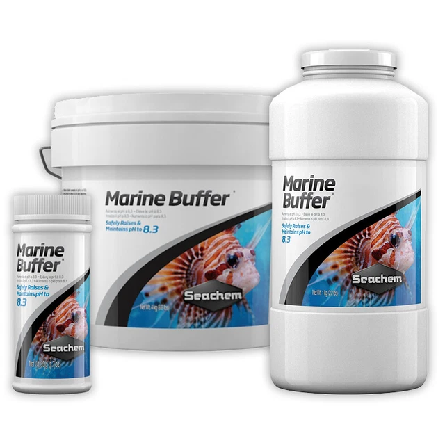 Seachem Marine Buffer pH to 8.3 Reef Coral Water Treatment Aquarium Fish Tank