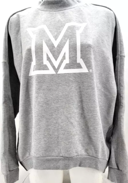 NEW Miami University Redhawks Adidas Versa Crew Oversized Sweatshirt Womens XL