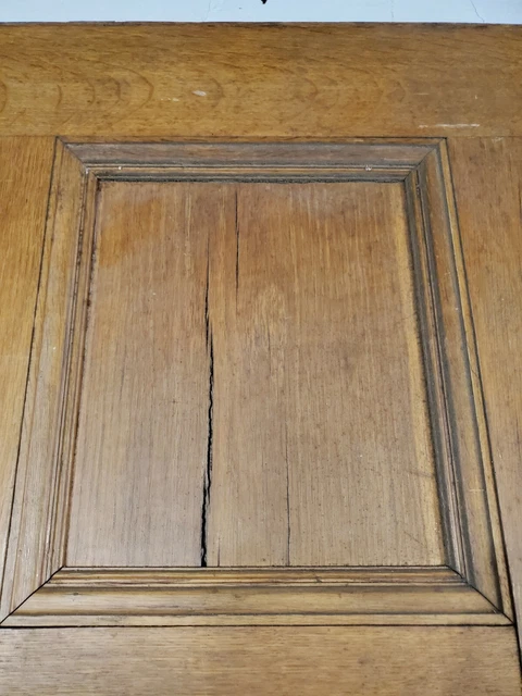 Huge Victorian  Oak Paneled Pocket Door 48 X 110 4