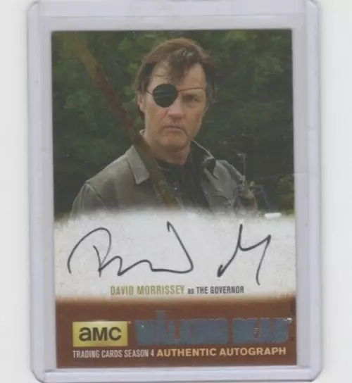 Walking Dead Season 4.1 David Morrissey/Governor Autograph Card Silver /75  #Dm1