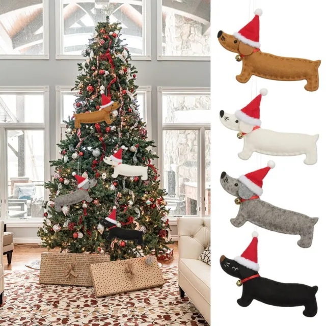 aufhängen Dackel Hund Weihnachtsanhänger Weihnachtsbaumzubehör Ornamente