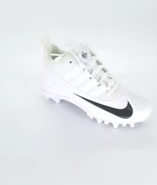Nike alpha huarache 6 bg youth lacrosse cleats - white/black outlet