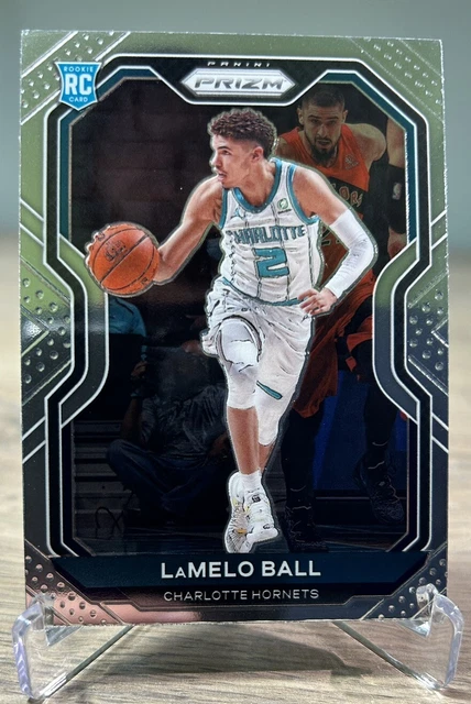 Carte Panini Prizm Fast Break LaMelo Ball 2020 - RC Autographe, Note PSA 9, Hornets