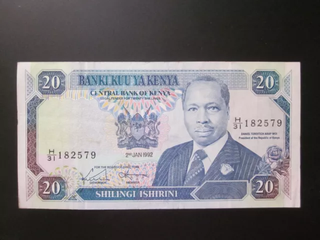 KENYA 20 Shillings 1992 banknote WORLD Collection Paper Money