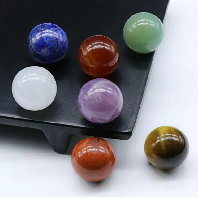 7PCS Chakra Stones Crystal Reiki Healing Energy Palm Natural Gemstone Quartz HOT