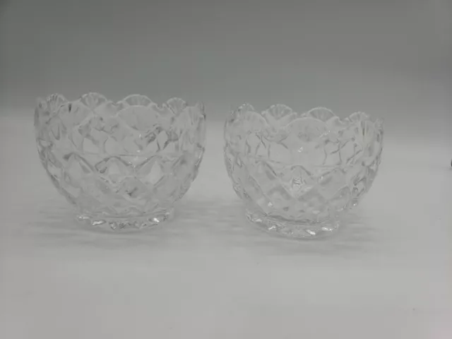 Hand-Crafted Shannon Crystal Ireland 3" Votive Candle Holder Set of 2