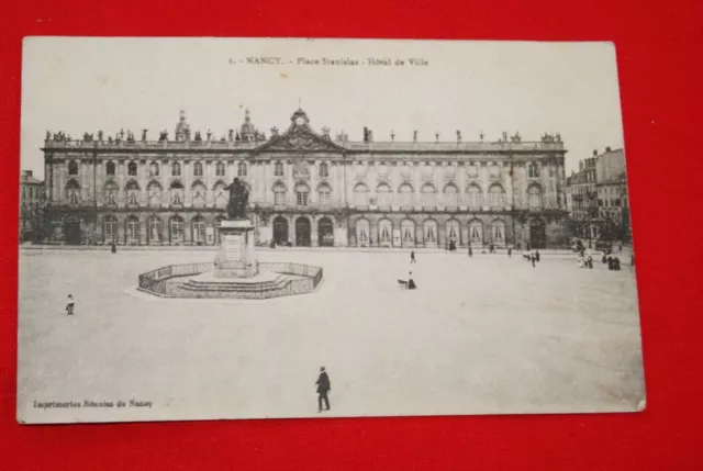 Nancy Place Stanislas Hotel De Ville Cpa Lorraine