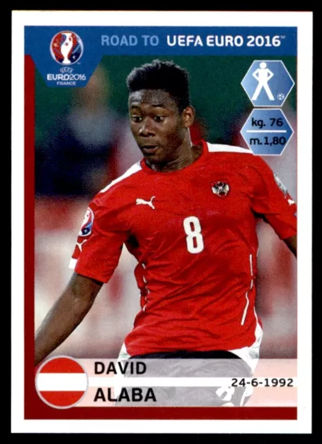 Panini Road to Euro 2016 - David Alaba (Austria) No. 195