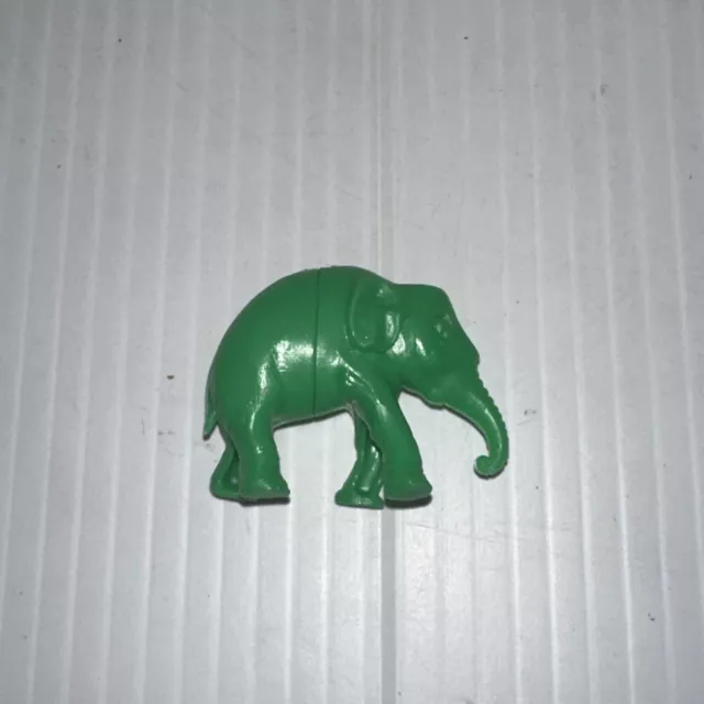 1967 Australian R&L Kelloggs - Cereal Toy - Crazy Animals - Elephant - Green