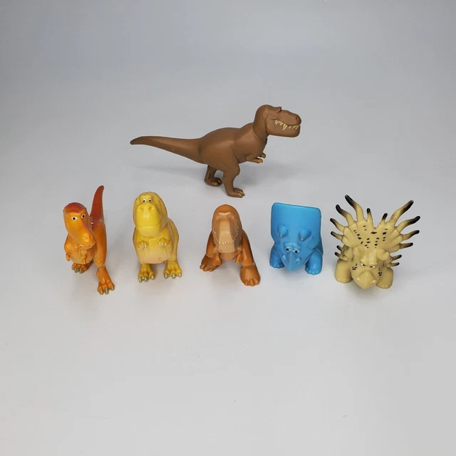 Disney's The Good Dinosaur Toys Lot of 6 Figures Cake Toppers PVC Figures