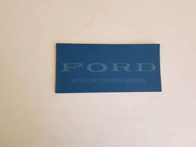 1973 Ford Owner's Manual