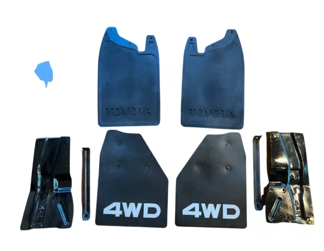 84 85 86 1988 Toyota 4WD Pickup Truck Mud Flaps Splash Guards W/BRACKETS