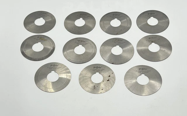 3” Carbide Jeweler Saw, 0.020, 1” Hole, 230 Teeth Globus Set Of 11 HSS 5-746-530