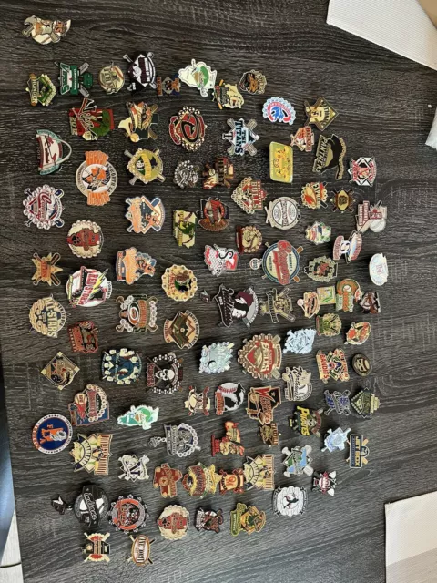 Coopers Town Little Leage Baseball Pin Lot Of 85 Collection WOW!