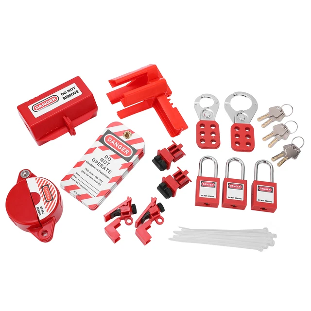 Kit segnaletica blocco elettrico circuito professionale resistente agli urti ad alta resistenza