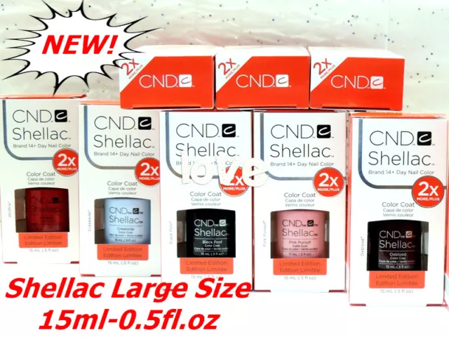 CND Shellac Gel Nail Polish Large Size 15ml-0.5fl.oz Gel Color /Choose Any Color