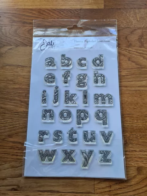 Dali Art A5 Stamp Set - Henna Alphabet Lowercase