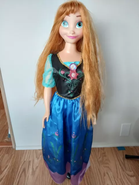 My Size Anna Doll, 38 in (3 ft, 2 in) 2014 Very Rare, Disney FROZEN, With Shoes!