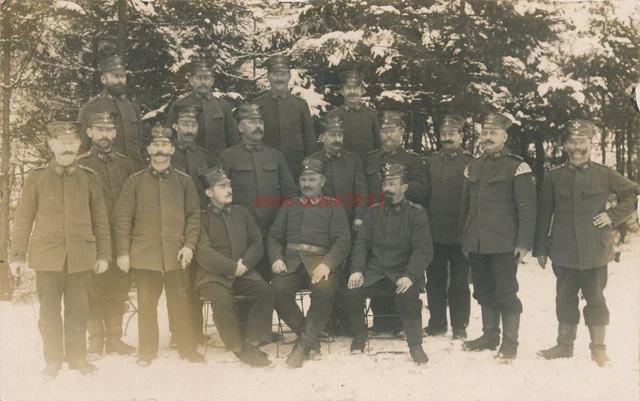 Foto, AK, Wk1, Soldaten in Ebersdorf 1915 (N)19620