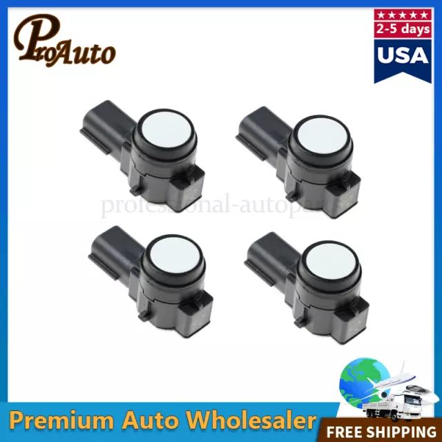 4x Bumper PDC Parking Sensor White For GMC Buick Chevy 52019546 0263013810