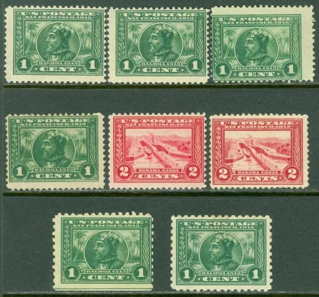 EDW1949SELL : USA 1913 Scott #397(4x), 398(2x), 401(2x) All MOG Sound. Cat