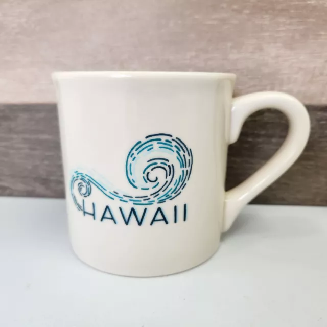 Starbucks 2013 Hawaii 14oz Tea Coffee Cup Mug Made In USA Ocean Blue Wave