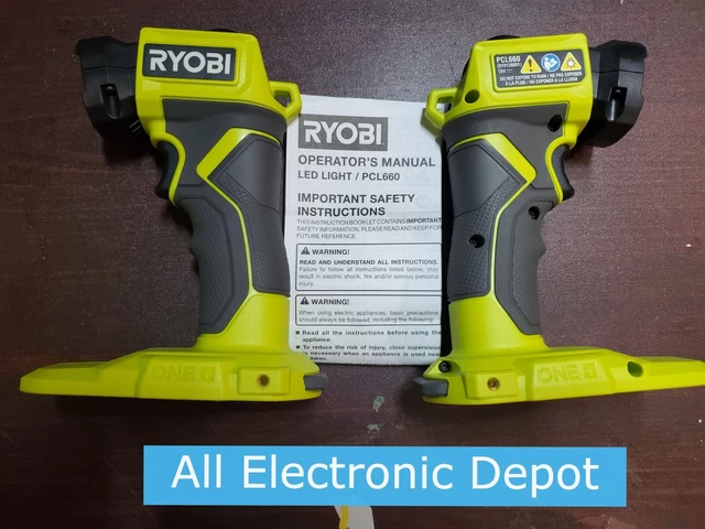 Nuevo Ryobi 18V One+ Luz LED 2 Paquetes PCL660