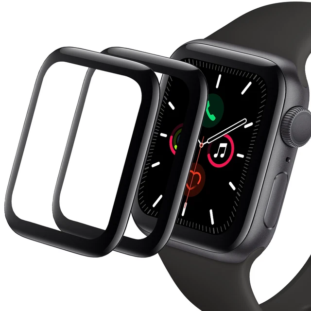 2 x Screen Protector Pour Apple Watch Series 5/4/6/SE 40mm iWatch Tempered Verre