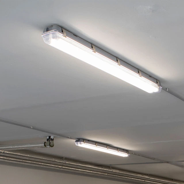 2x lampada da vasca lampada da cantina luce diurna luce da sala lampada da officina L 150 cm