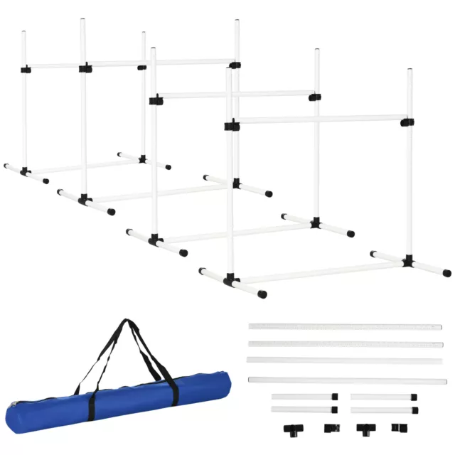 PawHut Canine Agility Set Dog High Jump Training Exercise Obstacles Set