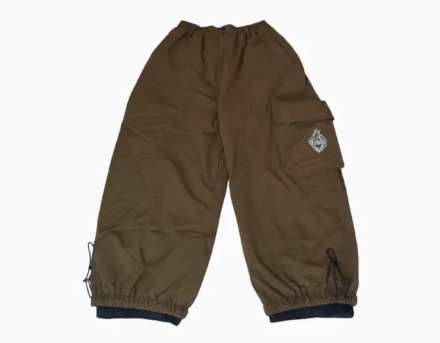Brown Baggy Snow pants, TBS Snowboard/ski pants 15K waterproof