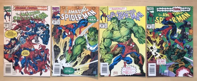 Amazing Spider-Man #379, #381, #382, #383 1993 Marvel Modern Age Comic Book Lot