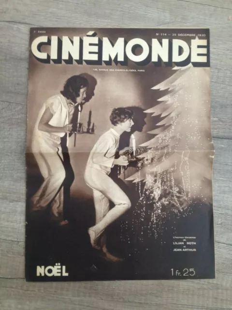 Magazine revue cinémonde n°114 - 25 décembre 1930