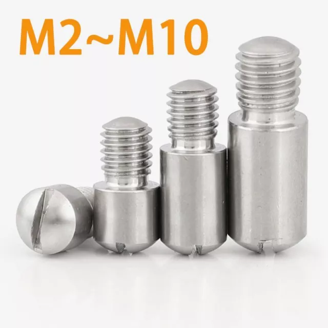 Headless Slotted Screws Cylindrical Pin Dowels External Thread Locating Pins Set