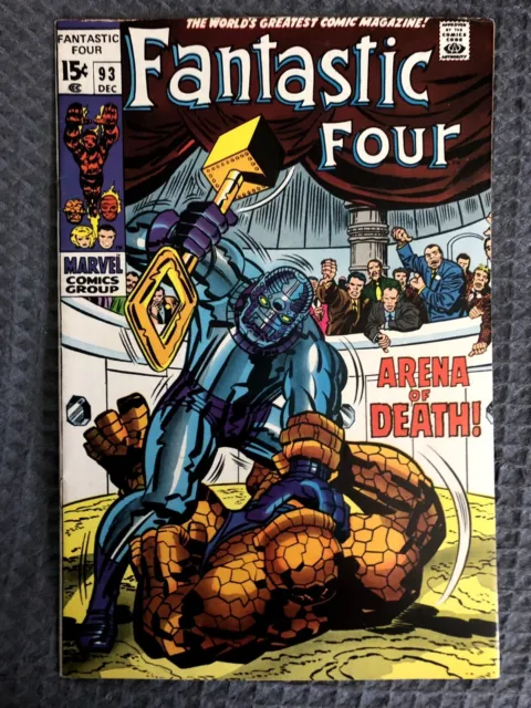 Fantastic Four #93 - GORGEOUS HIGHER GRADE - Marvel Comics 1969