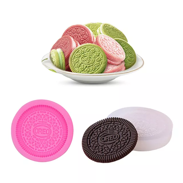 Silicone Oreo Mold Cream Biscuit Candy Cookie Chocolate Baking Cake Mould D7H