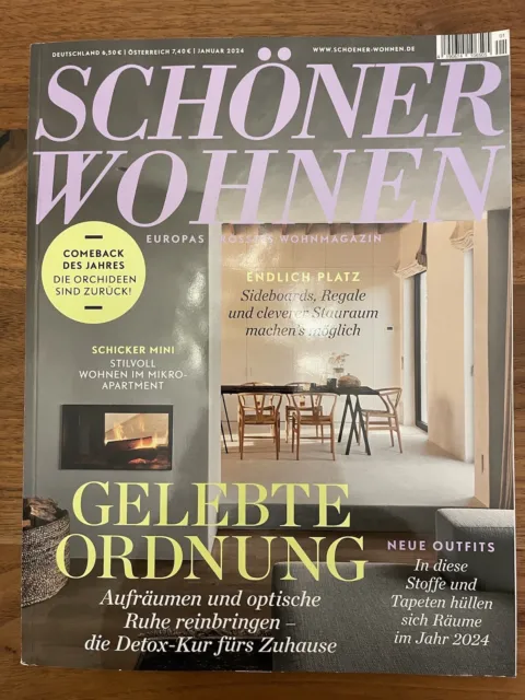 Zeitschrift Schöner Wohnen, Ausgabe Januar 2024 01/2024