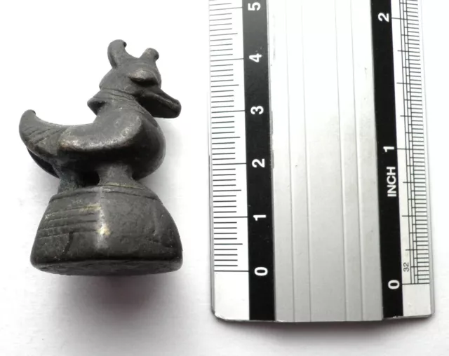 Antique Burmese Hintha Duck or Brahmani Duck Opium Weight 82g (5 tical bird) 7