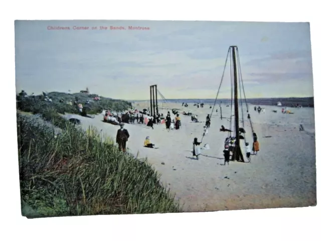 Postcard. Childrens Corner on the Sands, MONTROSE. Angus. Used. Good.