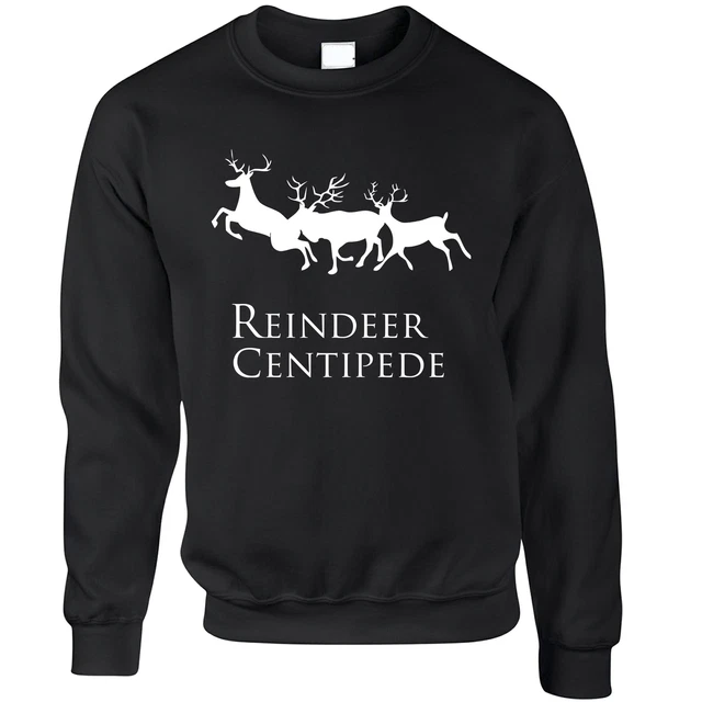 Reindeer Centipede Christmas Jumper Movie Parody Wrong Rude Sweatshirt Sweater