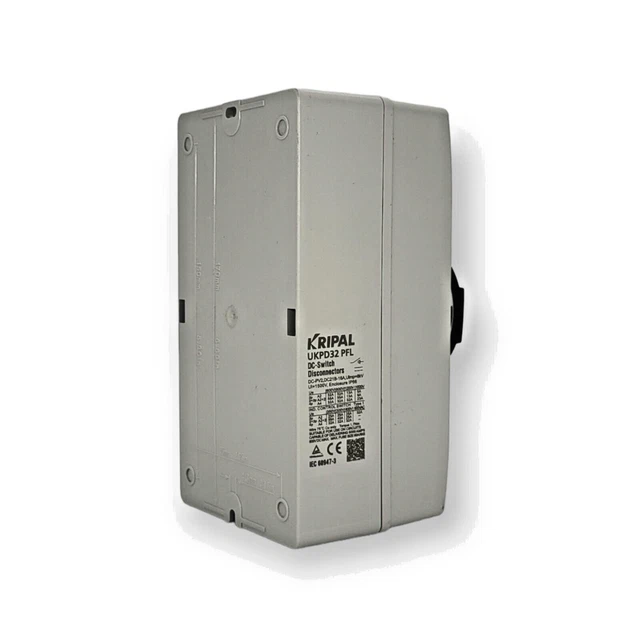 4-poliger Hauptschalter 40A 18kW – IP65 Lasttrennschalter Mit Silberkontakten, Flammhemmend, Weiß 4-poliger Hauptschalter 40A 18kW – IP65 Lasttrennschalter Mit Silberkontakten, Flammhemmend, Weiß