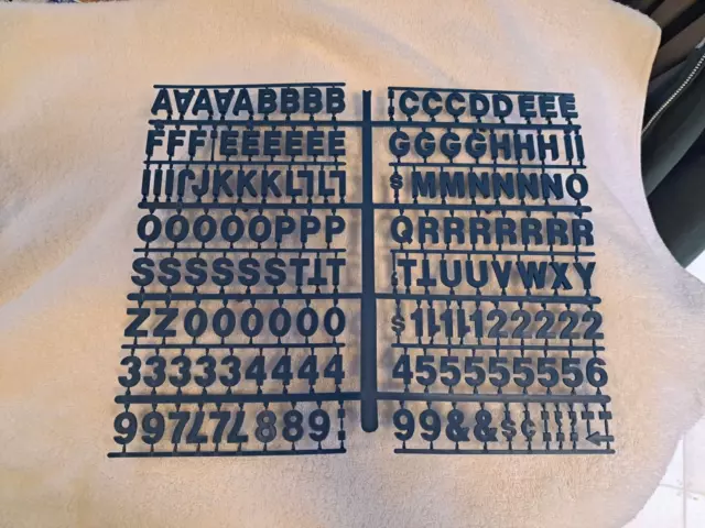 New Blue 3/4" Pepsi menu board letters & numbers SET