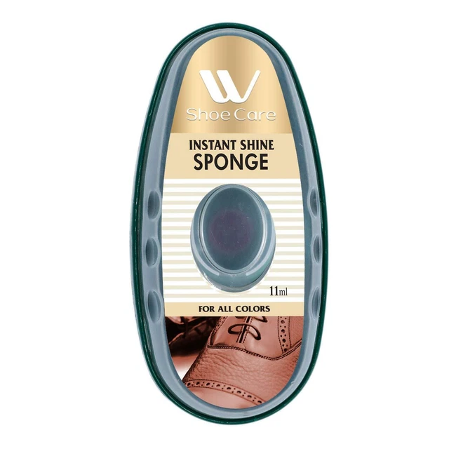 Instant Shine Shoe Sponge, Brown 11 ml