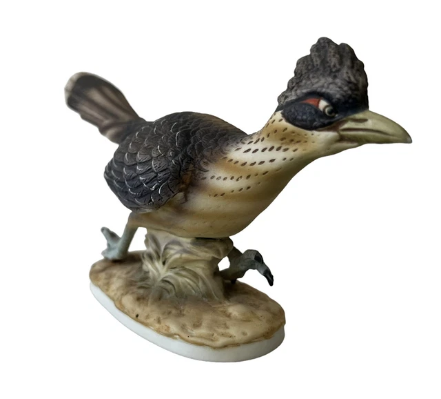 Vintage Lefton Road Runner Vogel Keramik handbemalte Figur KW3209 3