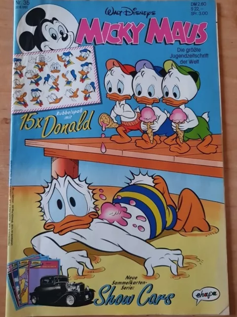 Walt.Disney.Micky.Maus. 15x Rubbelspaß.Sammelkarten.Nr.35