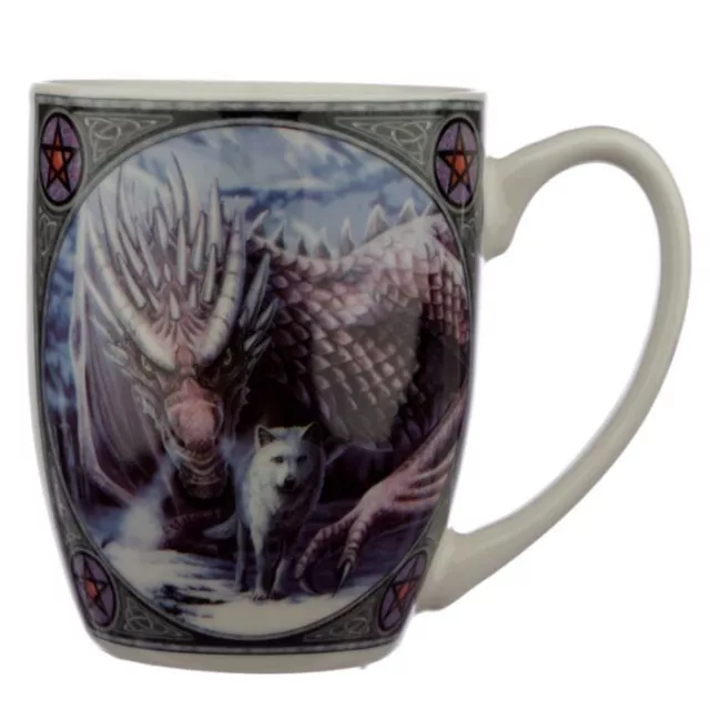 Lisa Parker Alliance Wolf And Dragon Porcelain Coffee/Tea Mugs