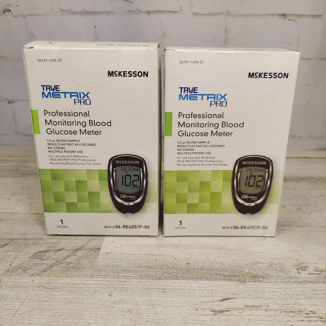 2- Medidor de glucosa en sangre McKesson True Metrix Pro 06-RE4051P-00