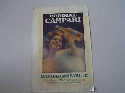 advertising Pubblicità 1921 CORDIAL CAMPARI