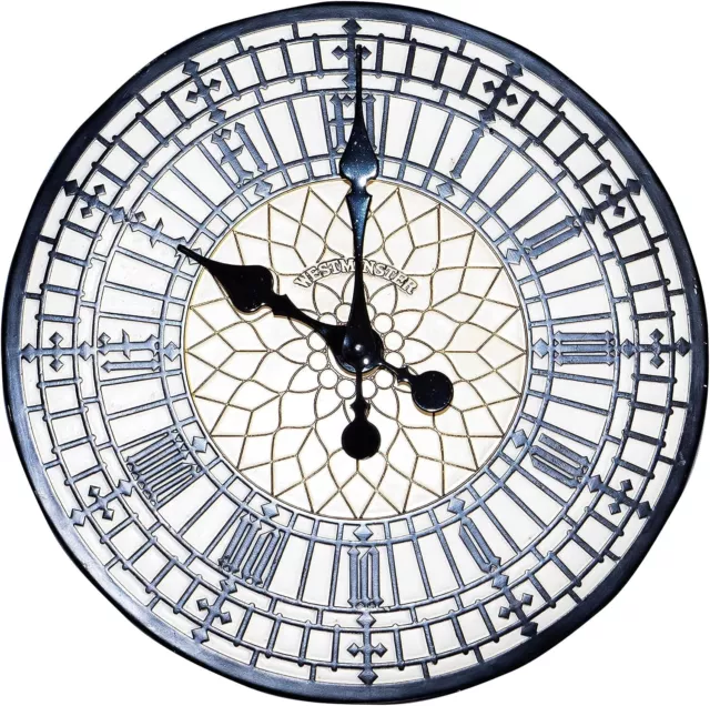 Big Ben Design Outdoor Garden Clock 12''/300mm Wall Mounted Decor Battery Power