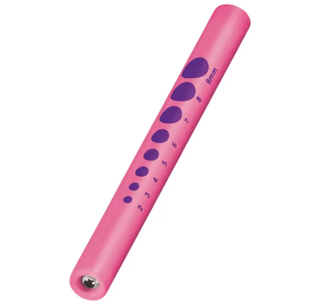 Prestige Medical Disposable Pupil Gauge Penlight, Hot Pink